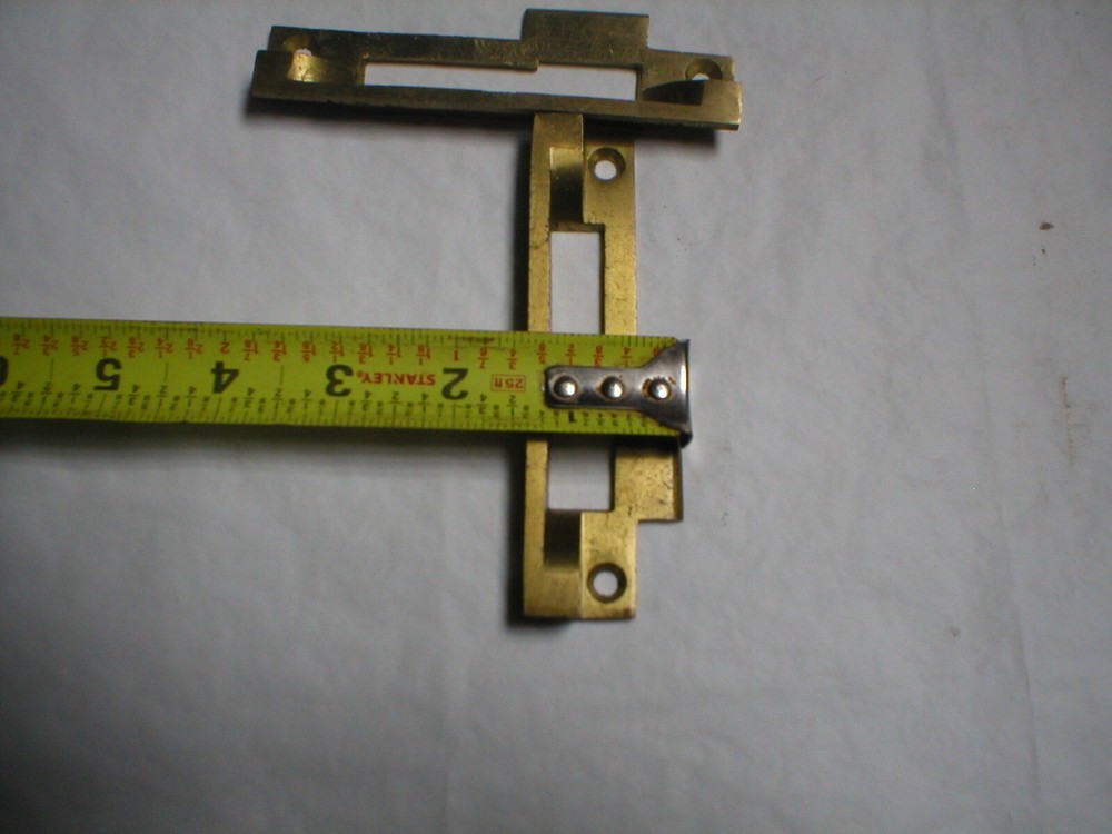 Antique Solid Brass Offset Striker Plate