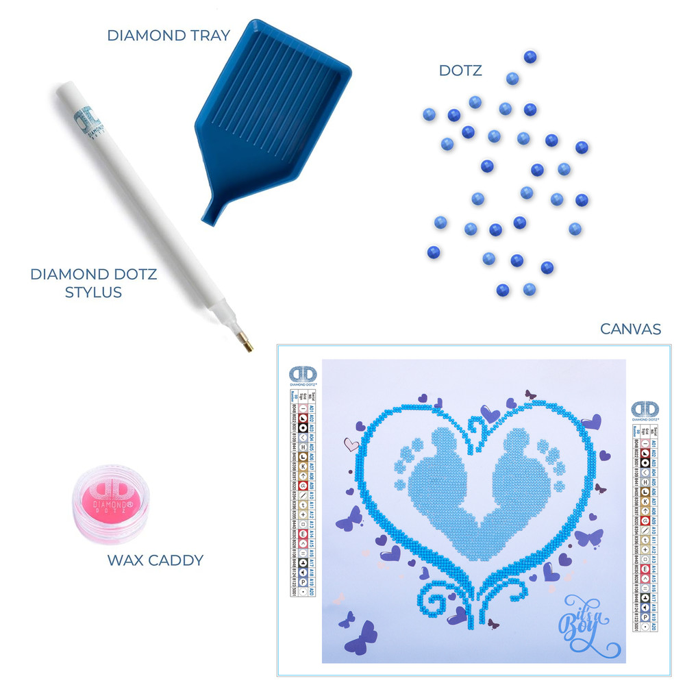 Diamond Dotz It's a Boy Diamond Painting Kit