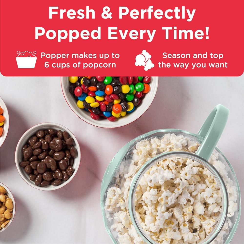 Ecolution Patented Micro-Pop Microwave Popcorn Popper with Temperature Safe Glas