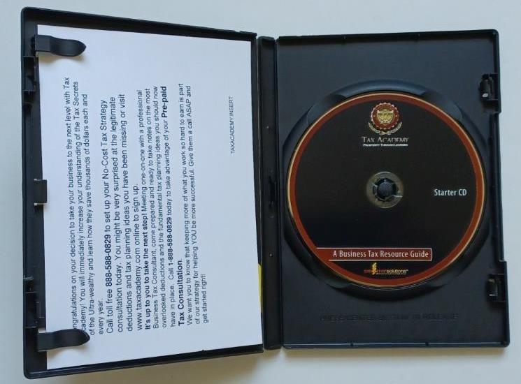 Tax Academy - Prospering Through Learning (CD Software) Starter CD; Business Tax