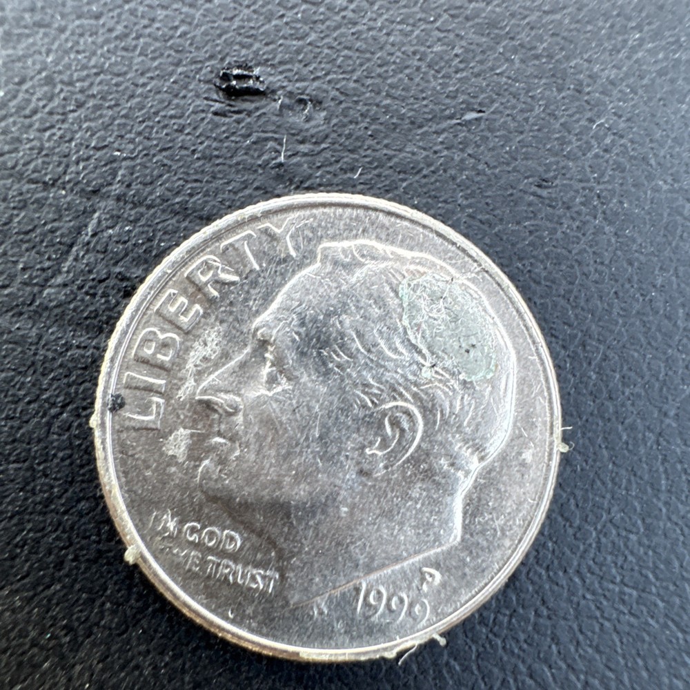 1999 P Mint Dime "IN GOD WE TRUST" Error