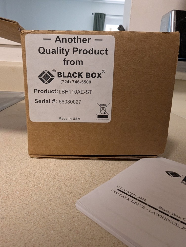 LBH100AE-ST | Black Box | Media Converter Switch, Used