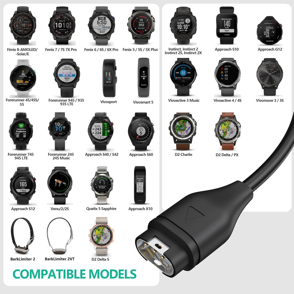 Charger Cable Compatible for Watch Charger Cable (2 Pack)