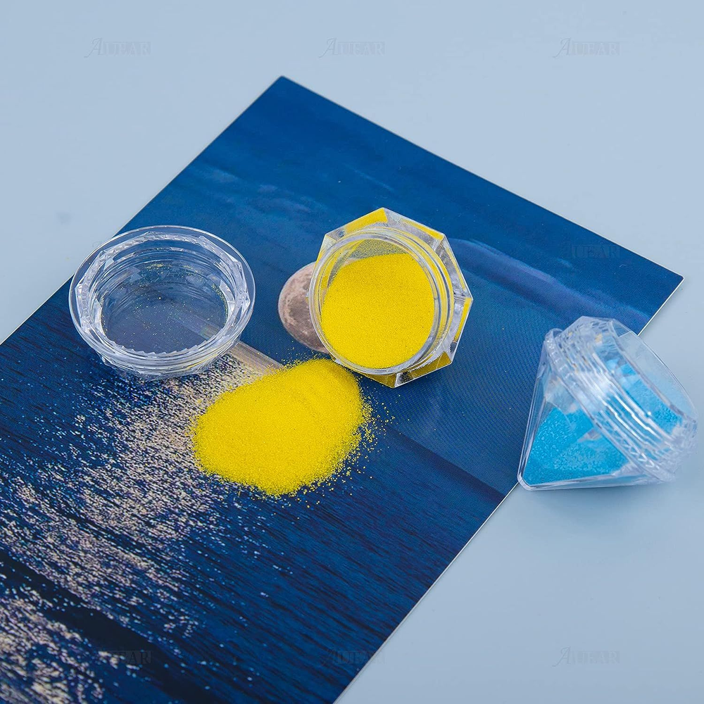 AUEAR, 50 Pack Diamond Shaped Clear Jars 5 Gram Empty 50 Pack,