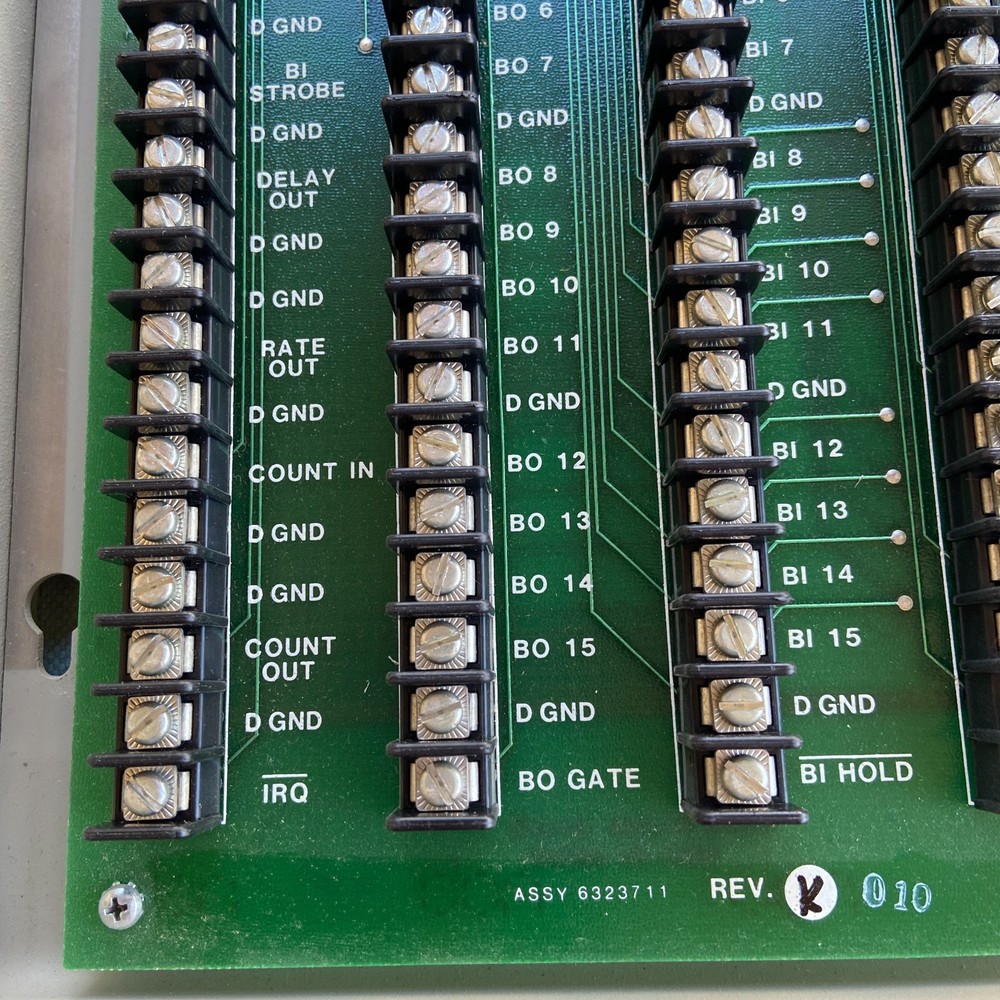 Vintage IBM Breakout Panel ISA PC Data Acquisition Control Adapter DACA 60 Pin