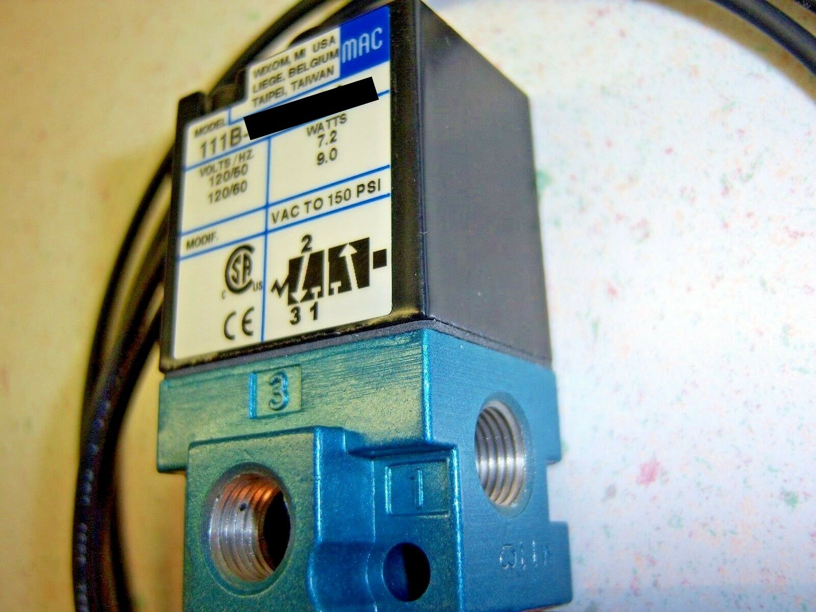 Mac Brand Solenoid Valve as Compared to Haas® PN# 36-30675