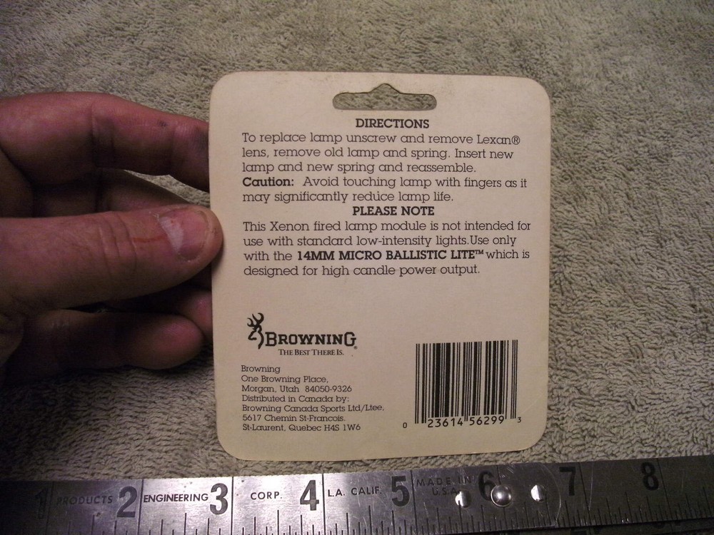 Browning Replacement Xenon Lamp Module 14mm Micro Ballistic Light