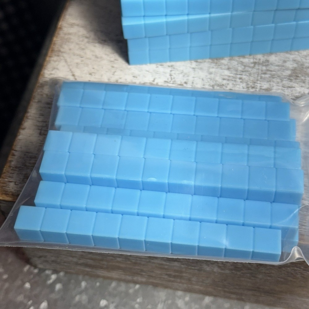 Unbranded Hands-On Blue Plastic Base Ten Blocks Counting Manipulative Kit
