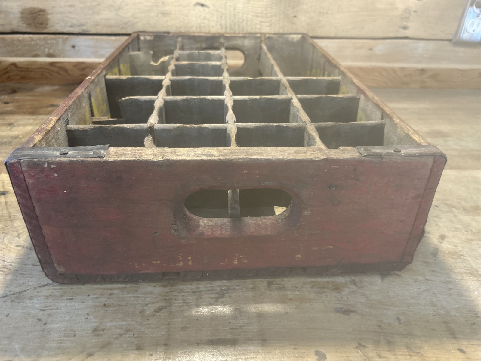 Vintage RC Royal Crown Cola Wooden Crate Madison Wisconsin