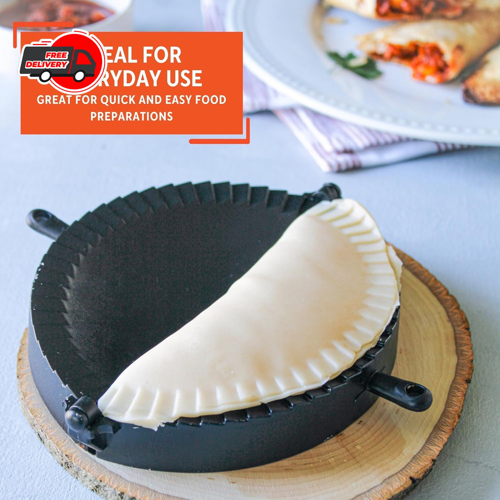 Empanada Press Set – Dumpling Maker, Plastic Empanada Mold & Pastry Press