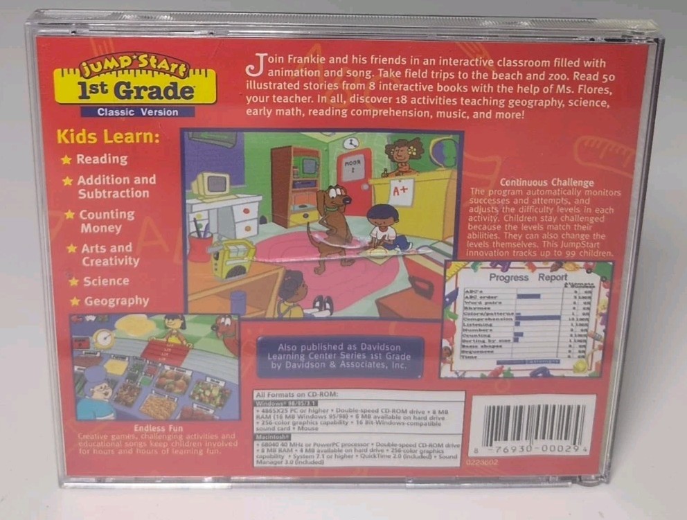 Jump Start First Grade Windows/ Macintosh CD-ROM B486
