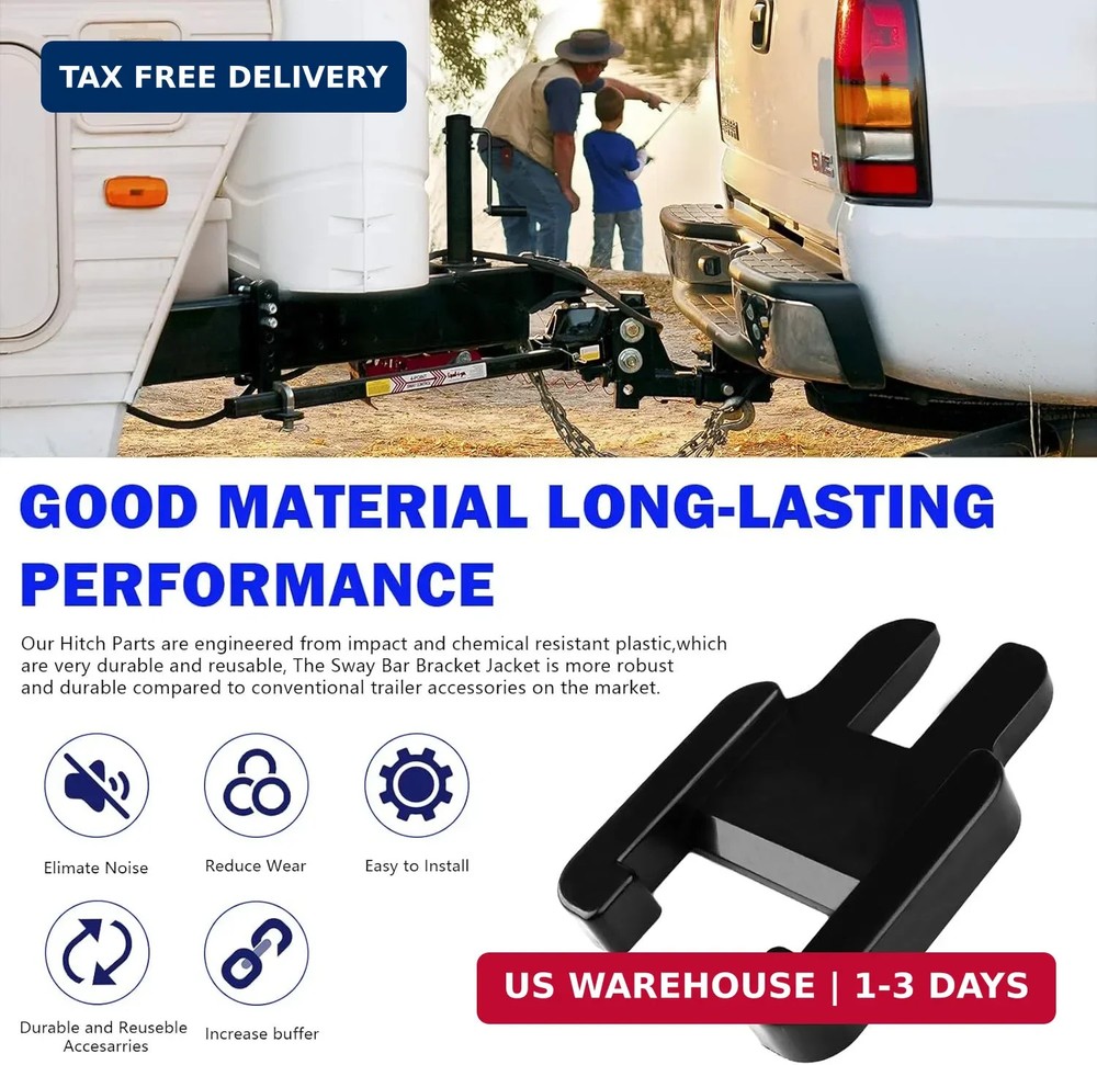E2 Sway Bracket Jacket, Weight Distribution Hitch Parts Compatible with E2 Hitch