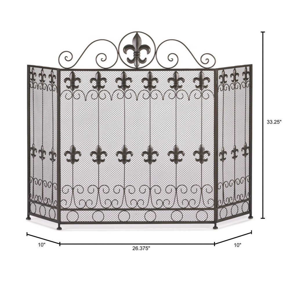 French Revival Decorative Fireplace Screen