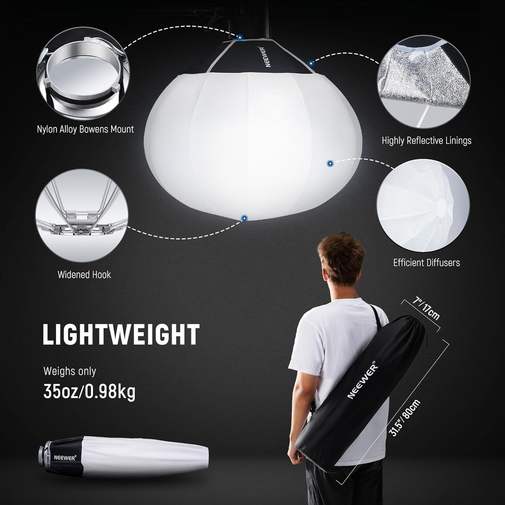 Basics Lantern Softbox 26 Quick Release 360° Light Diffuser