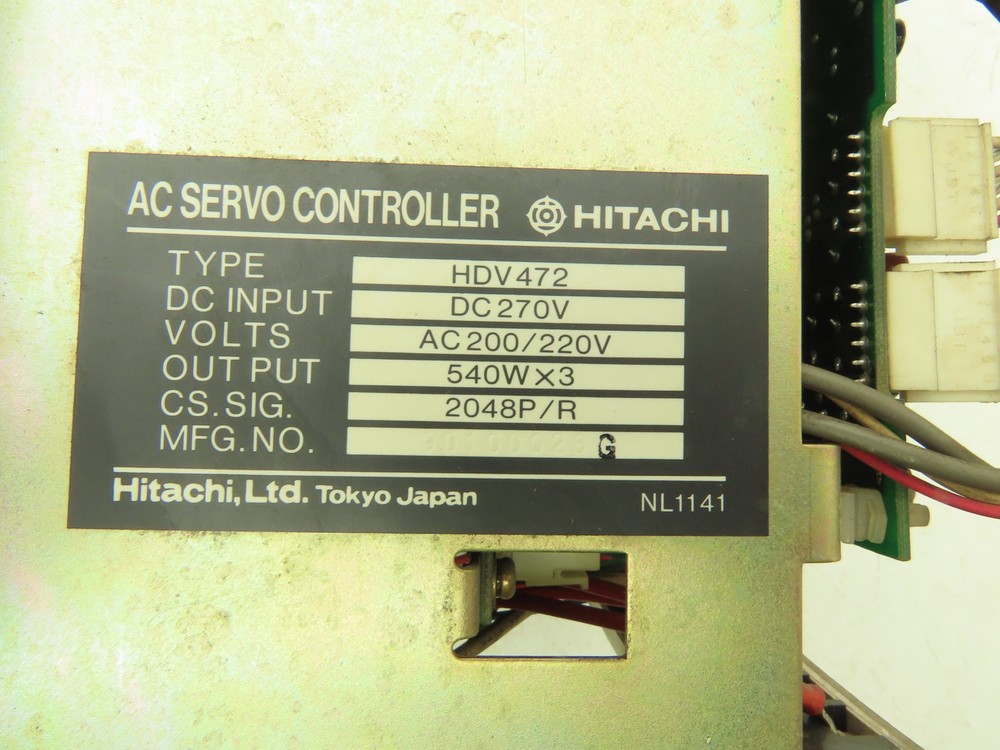 Hitachi HDV472 Servo Controller Power Supply Unit 270VDC Input 200/220VAC Output