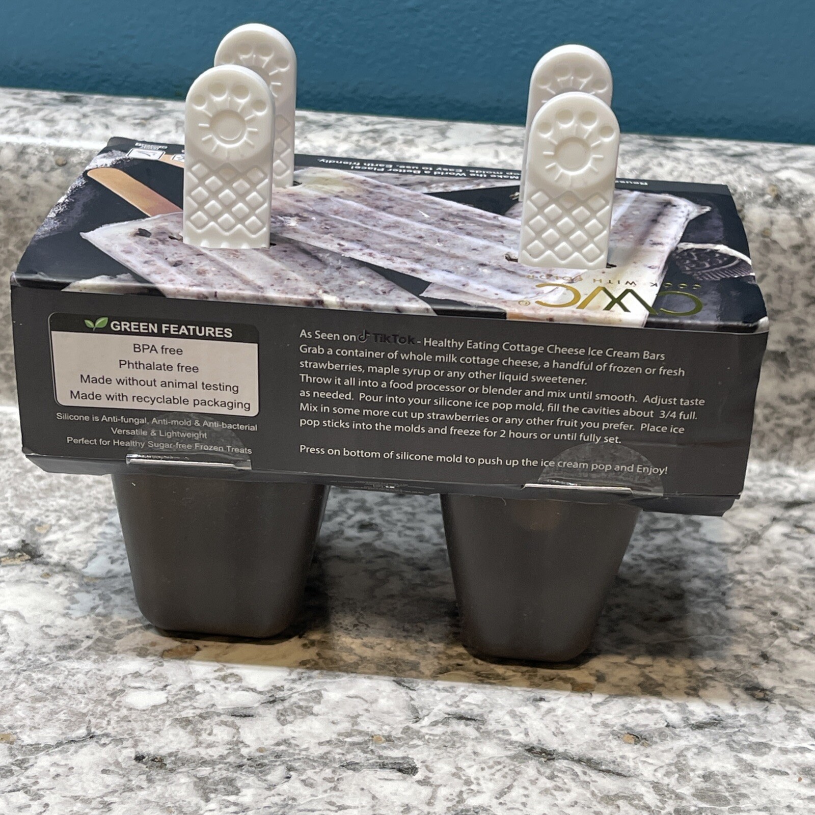 CWC Cook With Color Ice Pop Molds Four Count