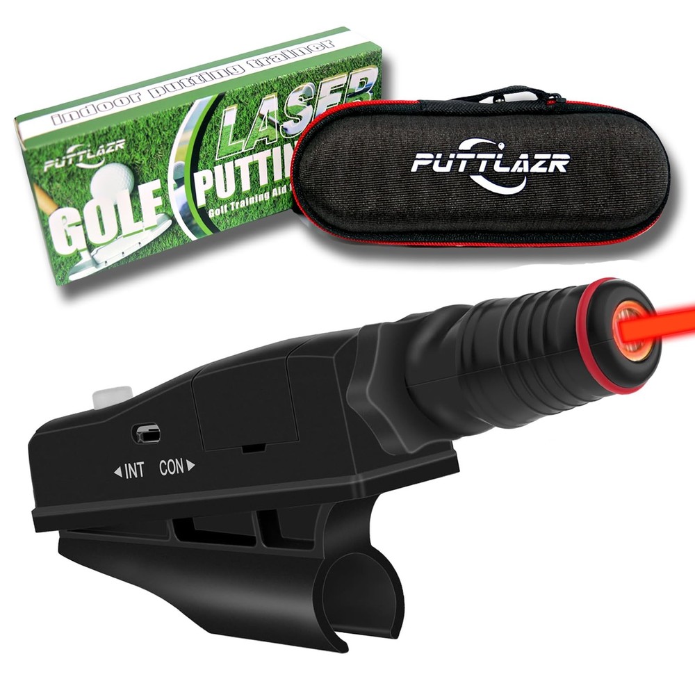 Indoor Golf Training Aid, Putting Trainer for Perfect Alignment Tool, Red Lin...