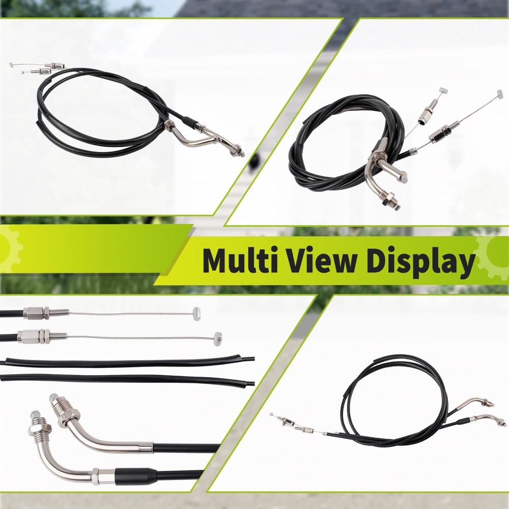 Throttle Cable Push & Pull Set Fits Honda CB350 CB400 CB550 CX500 US