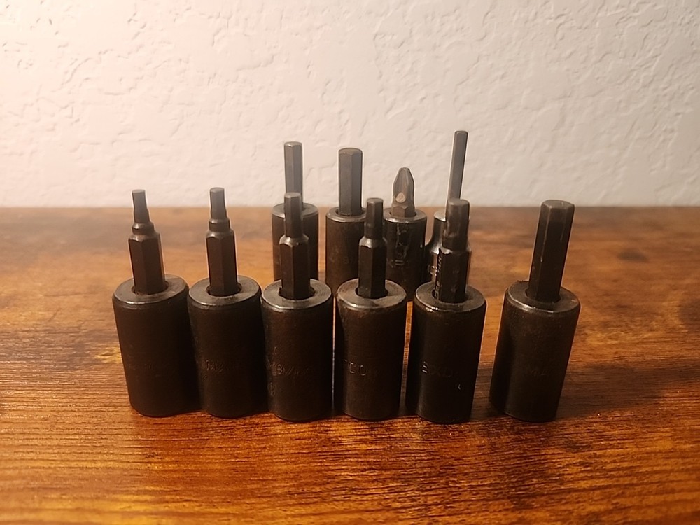 Matco Tools 3/8" Hex Bit Driver Socket Set - SBXDP9T (Partial & extras Lot)