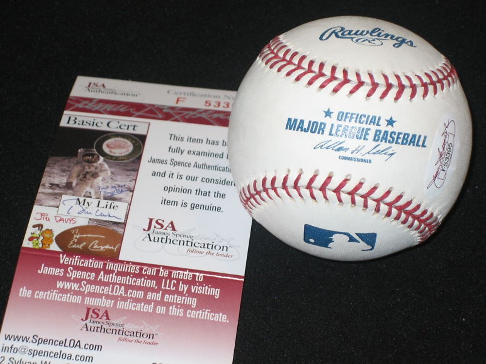 CLIFF PENNINGTON AUTOGRAPH SIGNED OML BASEBALL JSA COA
