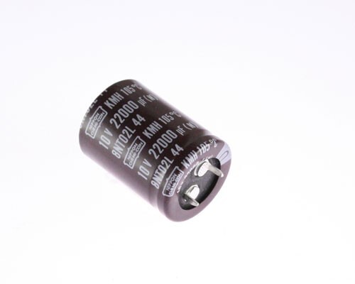 (12pcs) 22000uF 10V DC Snap Mount Electrolytic Capacitor 10VDC 105C 25x35mm