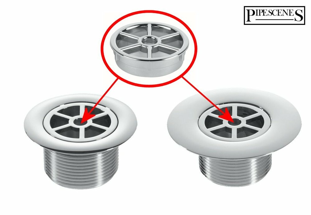 Replacement Shower Drain Top INSERT ONLY for Waste Trap Chrome Plated ABS
