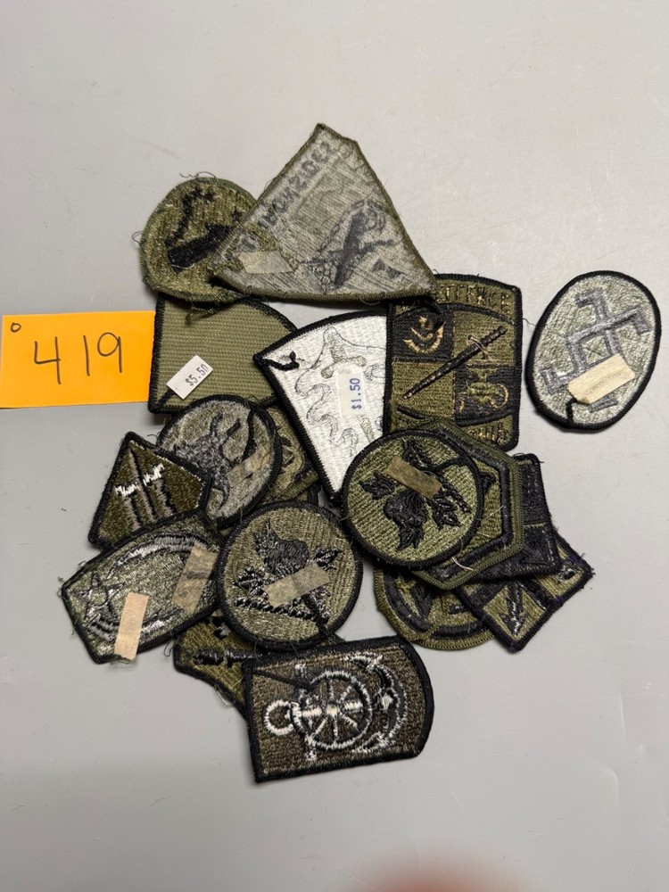 Cold War US Olive Drab Patch Lot o419