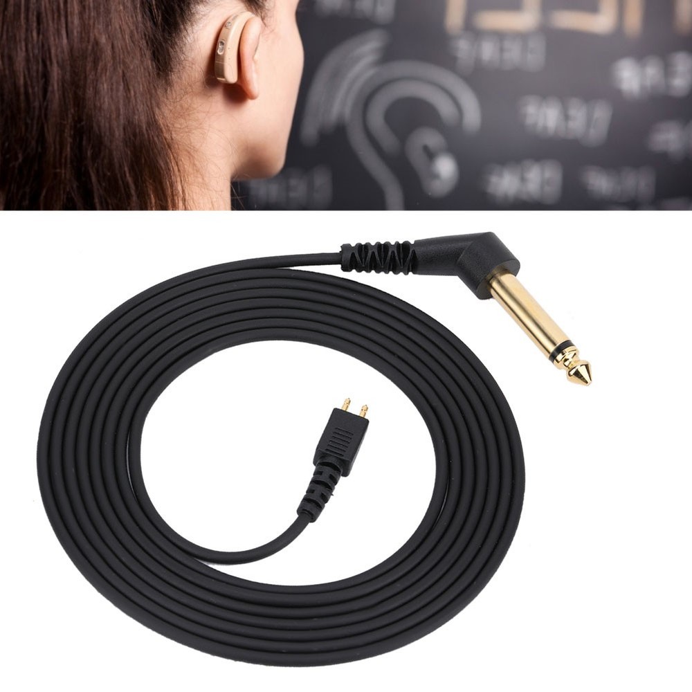 Audiometer Bone Conduction Headset Cable Headphone Wire Fit