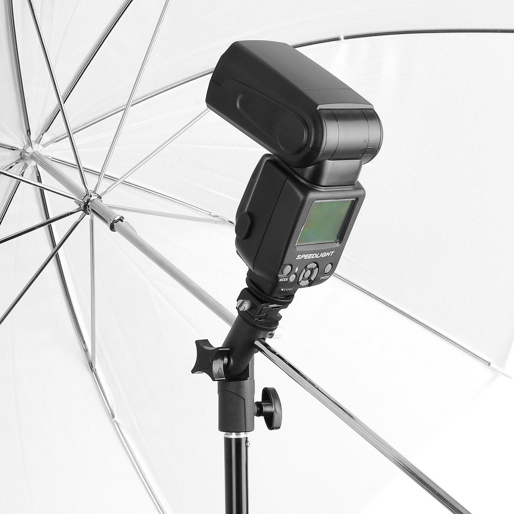 Camera Flash Speedlite Mount, Professional Swivel Stand Light Bracket, Umbrella