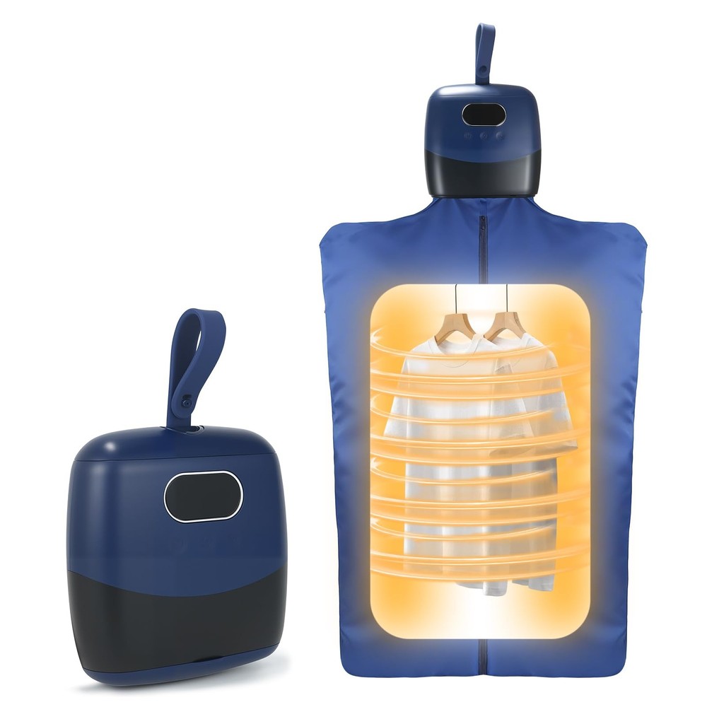 Portable Mini Clothes Dryer Compact Foldable Quiet Fast Drying Machine