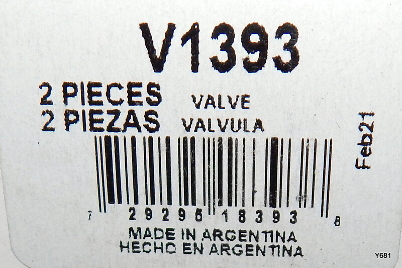 Pair Melling Engine Intake Valves V1393