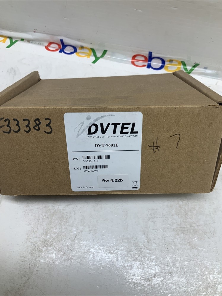 Dvtel DVT-7601E Securelink Encoder Flit Systems  Video Server (IP Transmission)