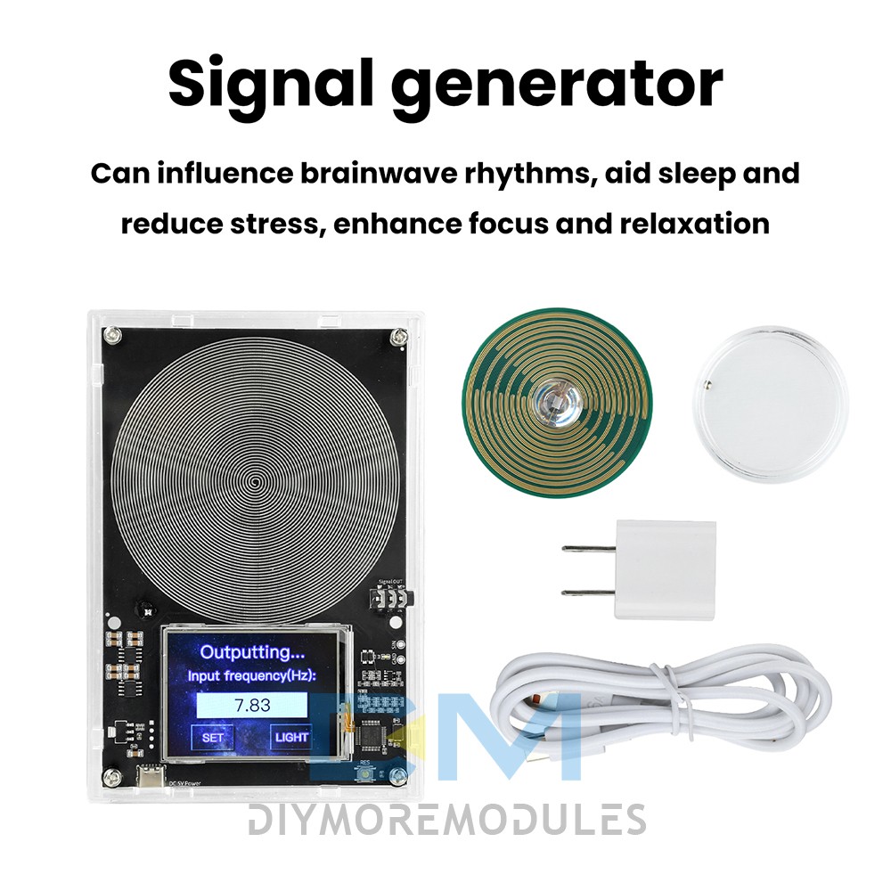 Schumann Wave Generator 0.01-99999Hz Adjustable Frequency Touchscreen with Case