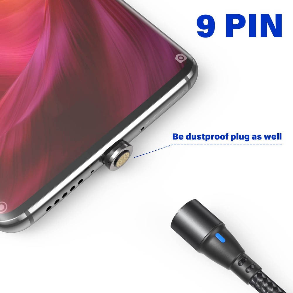 VAFOTON 9Pin 60W/100W Type C Magnetic Tips/Quick Charge Adapter...