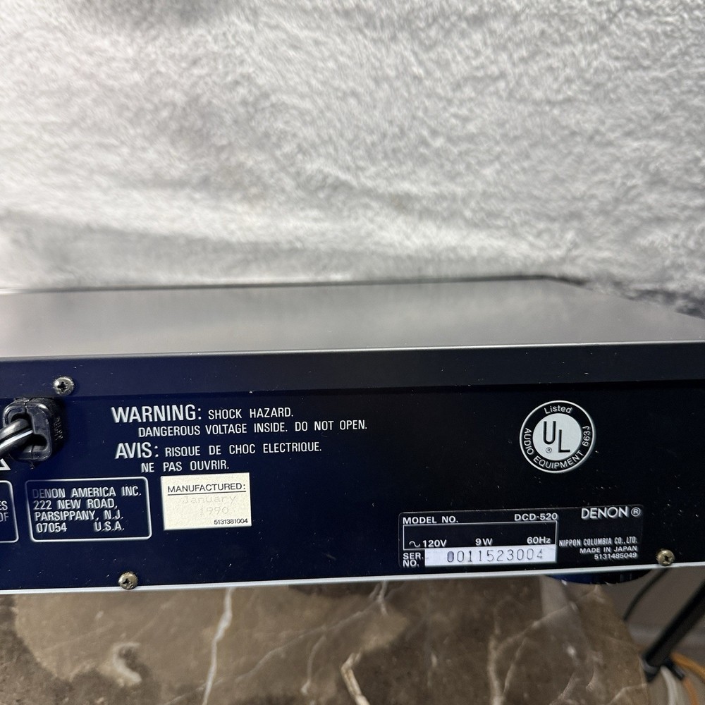 Denon DCD-520 CD Player PCM (1990)