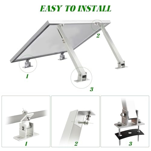 Solar Panel Mounting Brackets, 2 Sets Adjustable Solar 14-27in adjustable-2 set