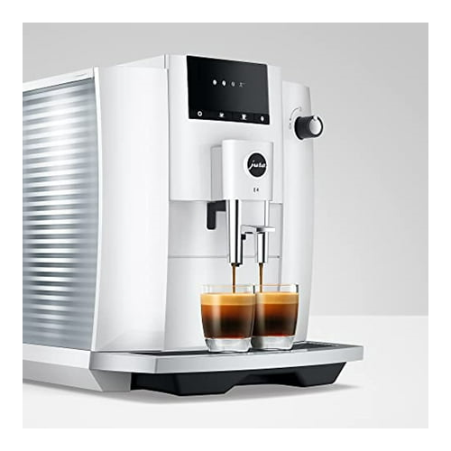 Jura E4 Automatic Coffee Machine Piano White