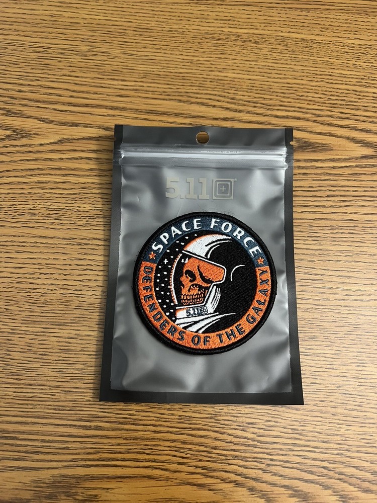 5.11 Tactical Space Force Embroidered Patch Laser Cut Hook-Back Style# 81584