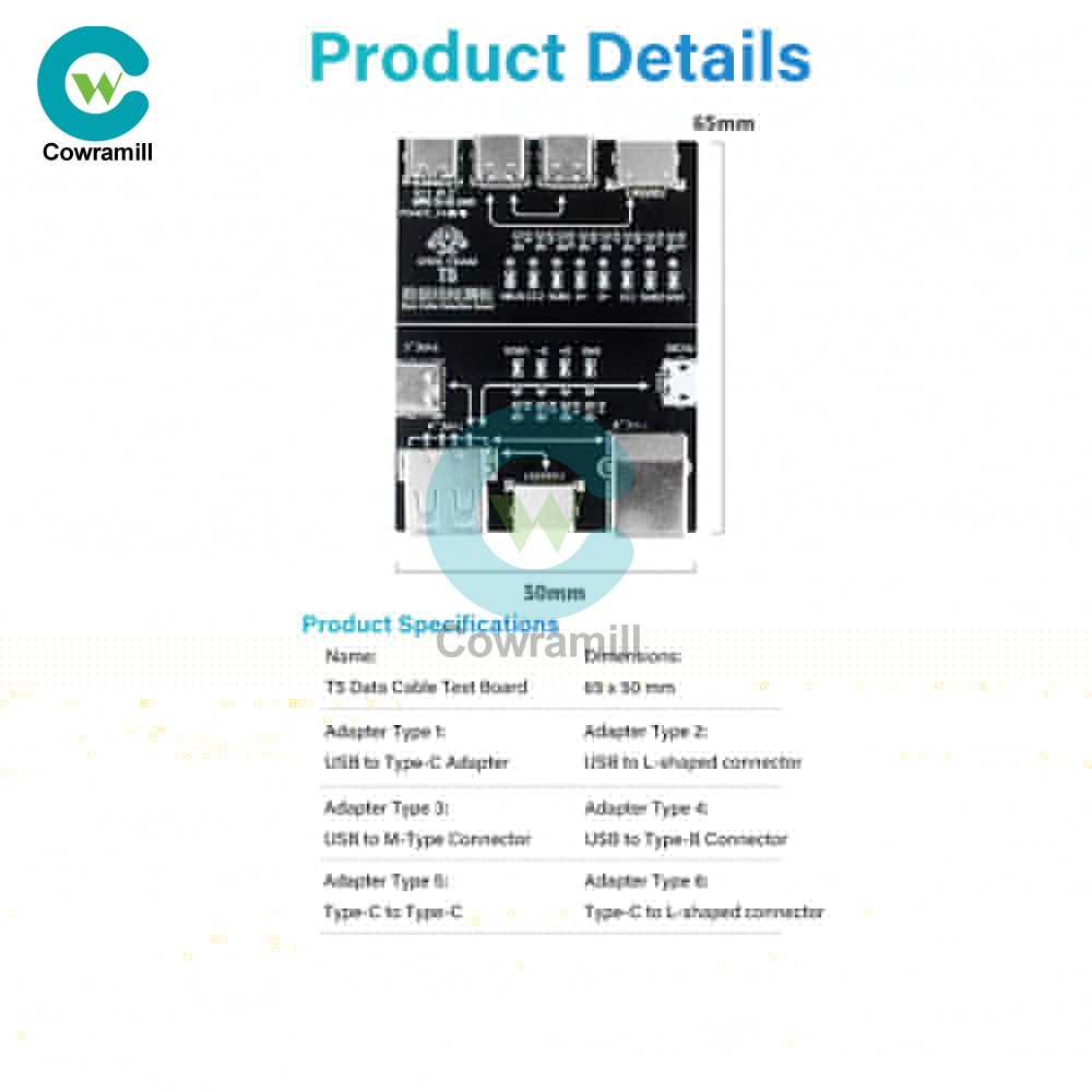 T5 Multifunctional Interface Cable Detection Module Data Cable abnormal testing