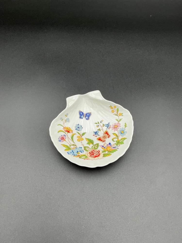 Vintage Aynsley Cottage Garden Shell-Shaped Dish