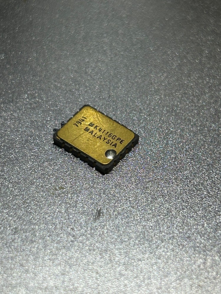 Gold MK4116 Memory Chip in surface mount package