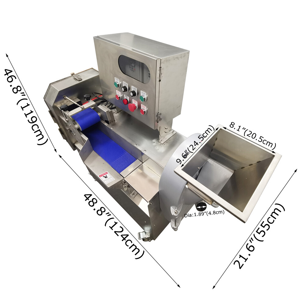 Double-head Frequency Conversion Vegetable Fruit Cutting Machine Slicer Dicer