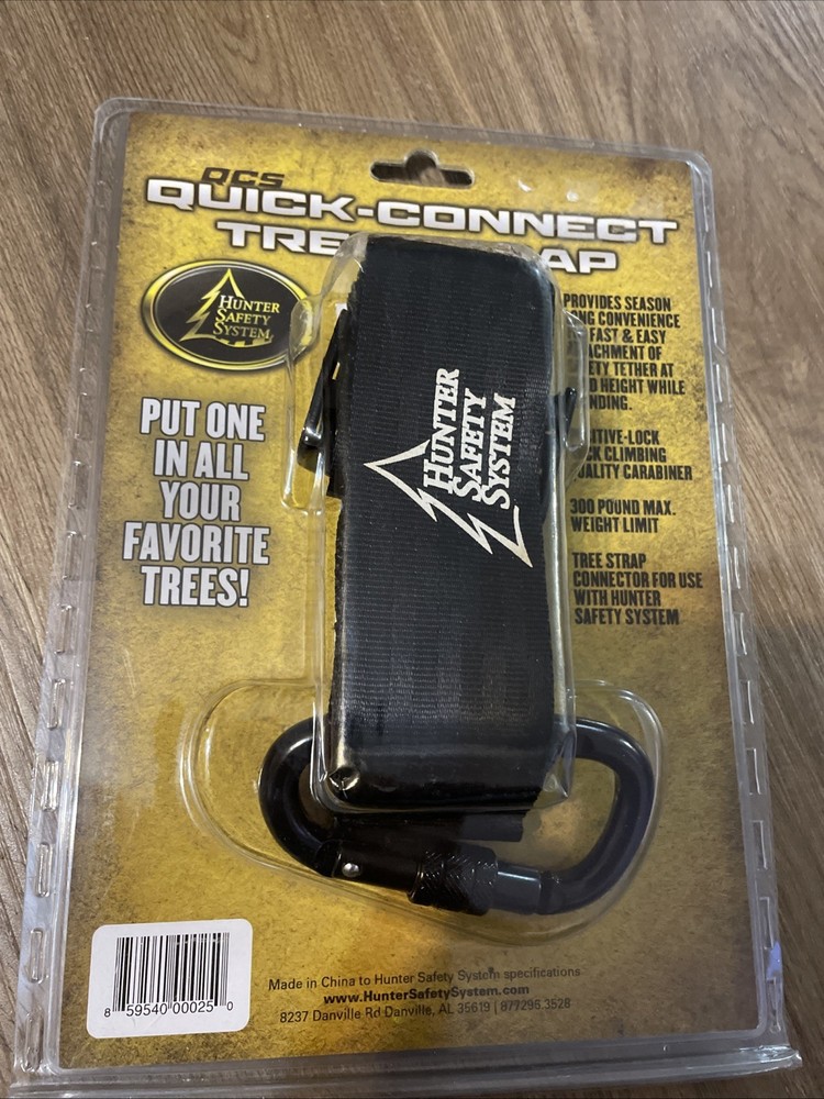 Hunter Safety System Quick-Connect Tree Strap for Tree-Stand Hunting Single