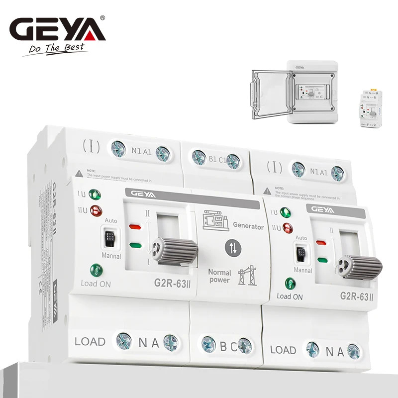 G2R Automatic Transfer Switch Din Rail ATS Dual Power Electrical Selector S