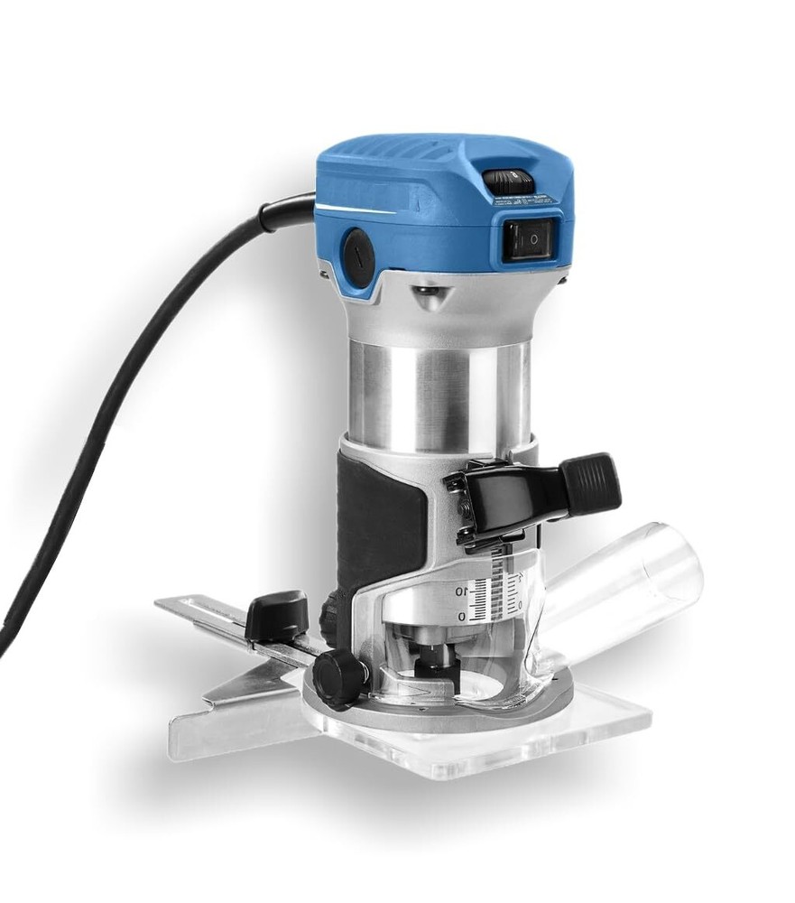 HERCULES 1/4 in. Variable-Speed Compact Trim Router - Pro-Grade Precision, Ultr
