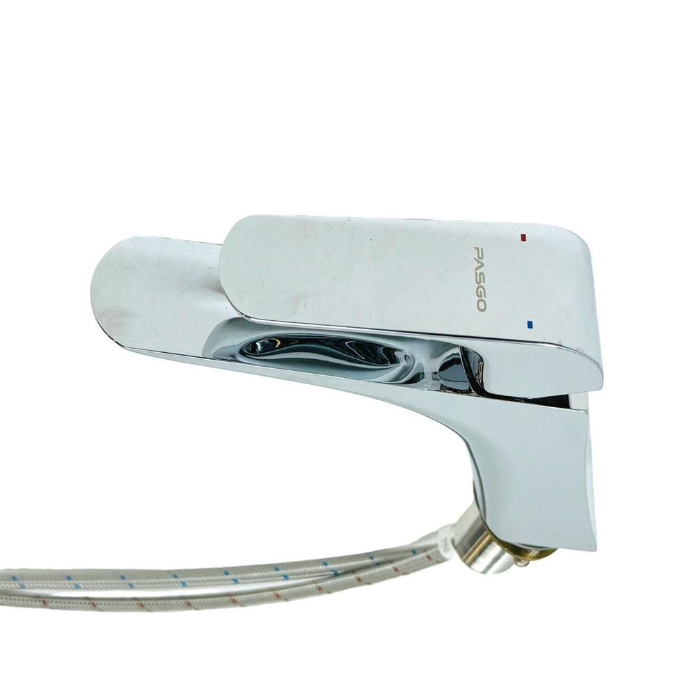 Pasgo Hot & Cold Adjustable Sleek Chrome Basin Faucet