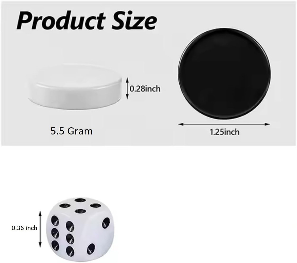 30 Pieces Backgammon Checkers Replacement Set Checker Board Games Playing Game C