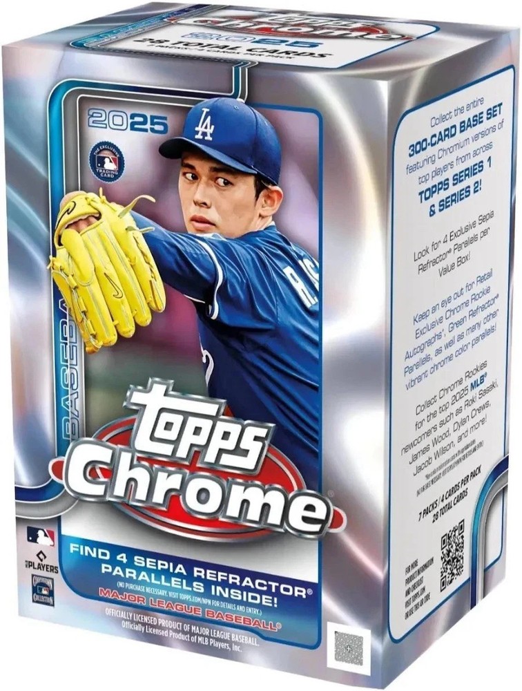 2025 Topps Chrome Baseball Blaster Box.