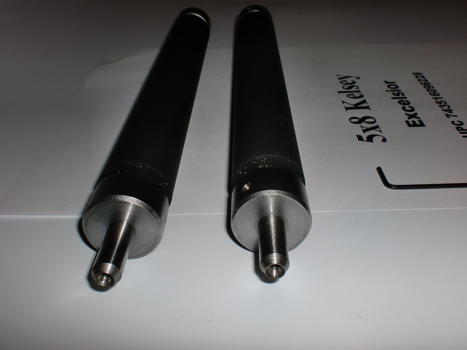 Kelsey Excelsior 5x8 Rollers and trucks Rubber for letterpress printing press