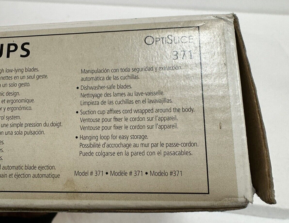 Krups 371 OptiSlice Electric Knife, White Open Box